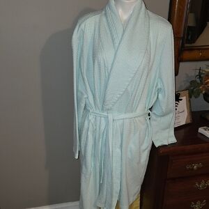 Kim Rogers Soft Blue Knit Robe
